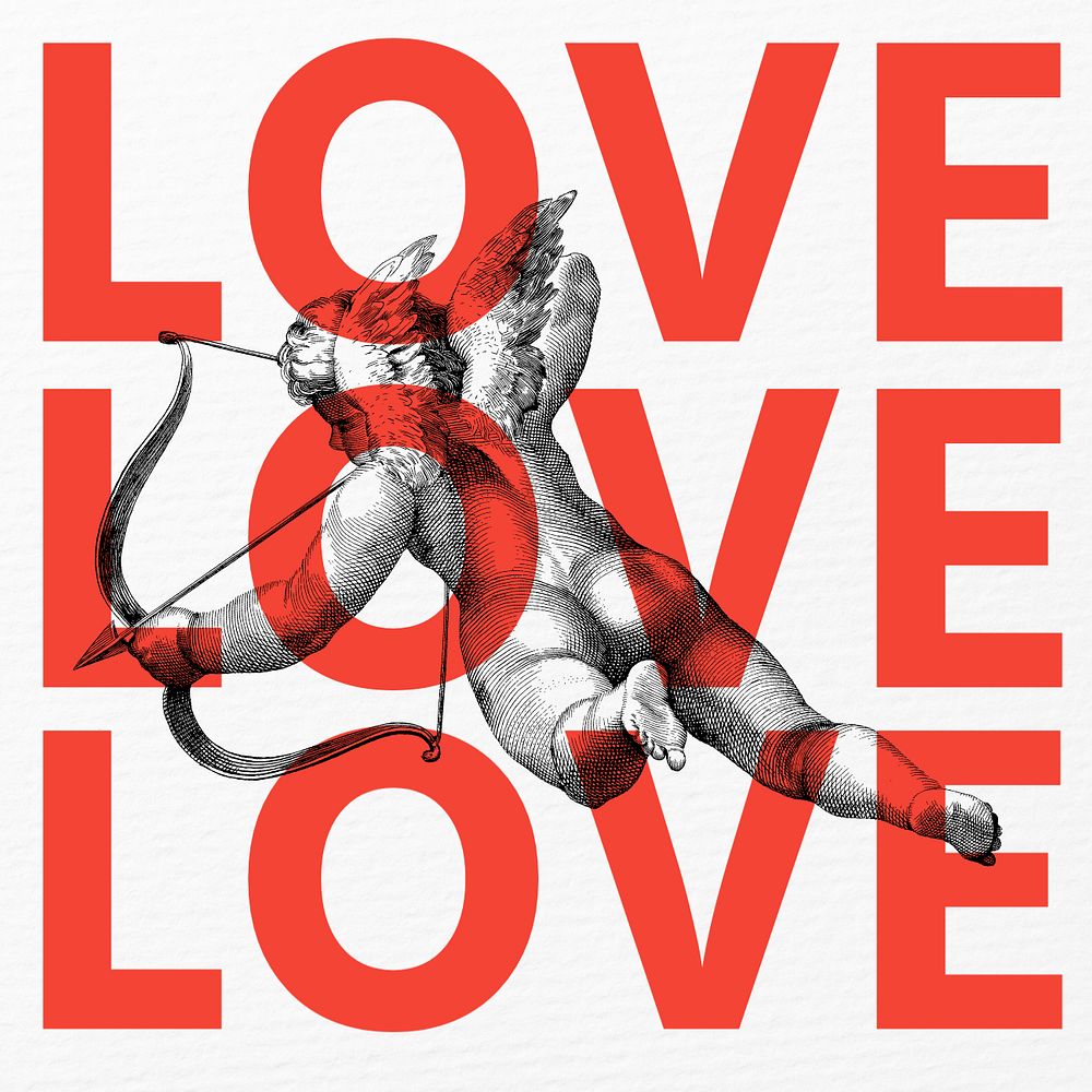 Love Instagram post template, editable text
