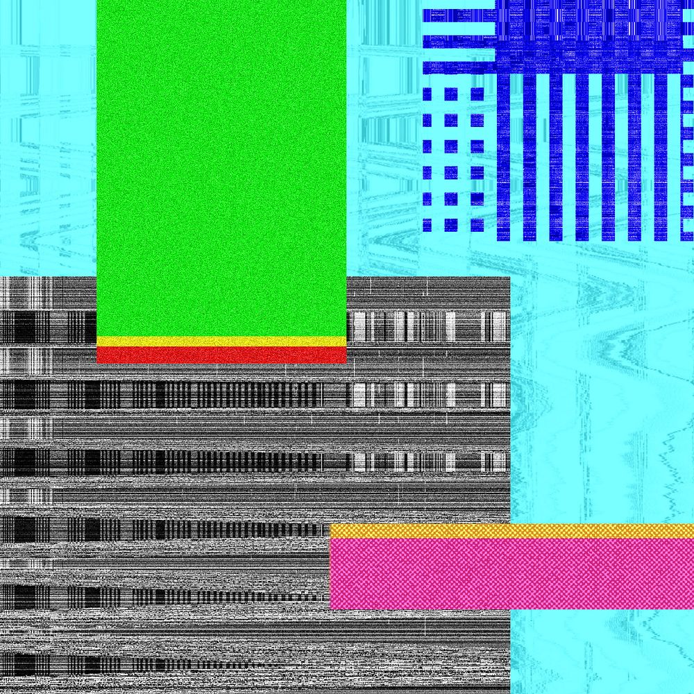 VHS glitch background, distortion effect, editable design