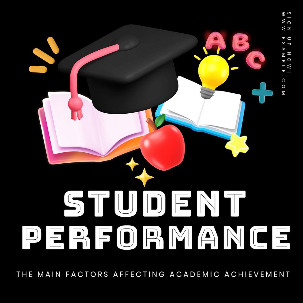 Student performance Instagram post template