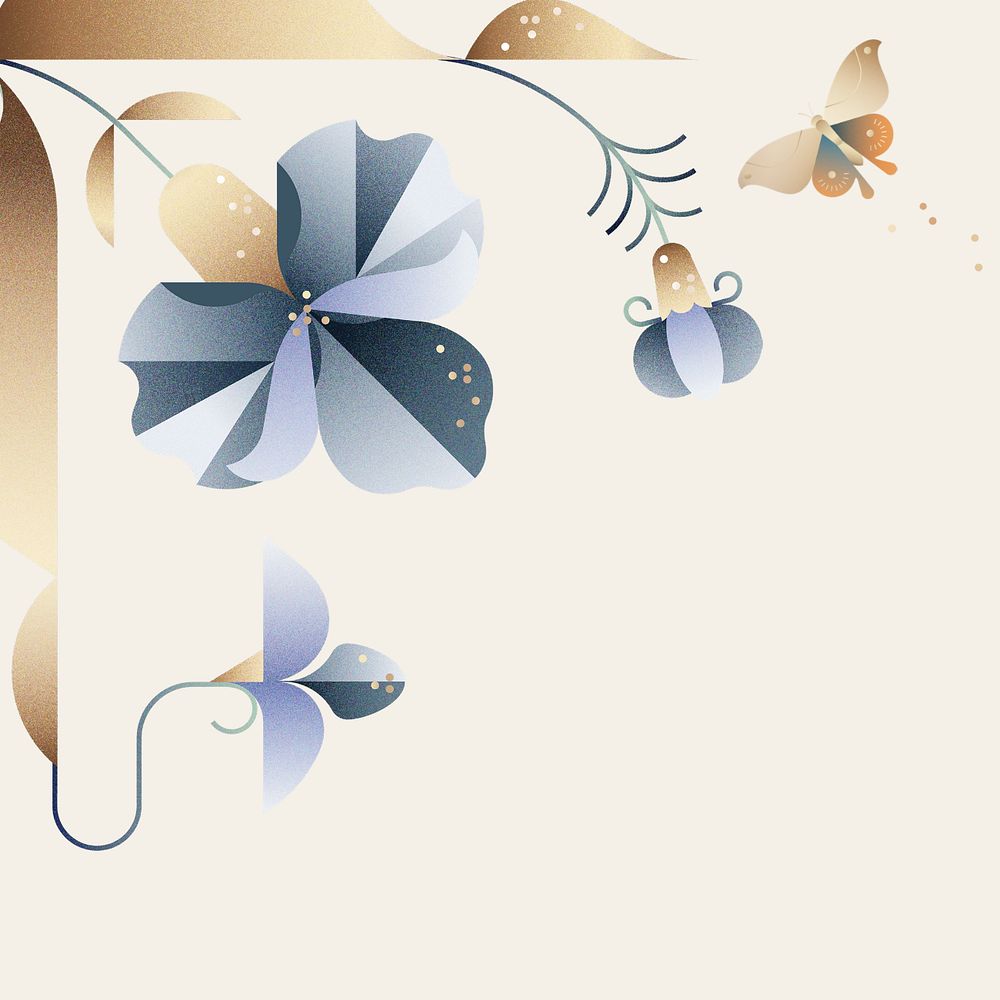 Beige iris floral design space, editable design