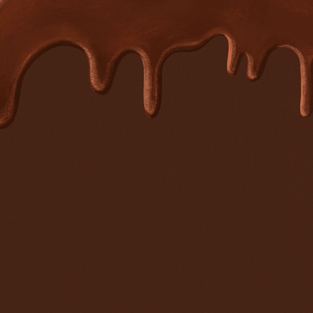 Melting chocolate border background, editable design