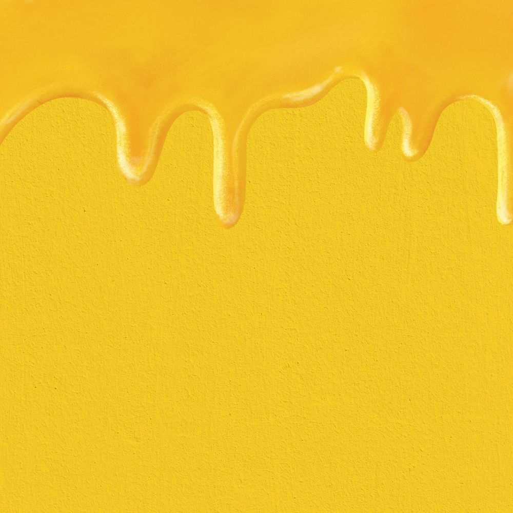 Melting honey background, yellow border, editable design