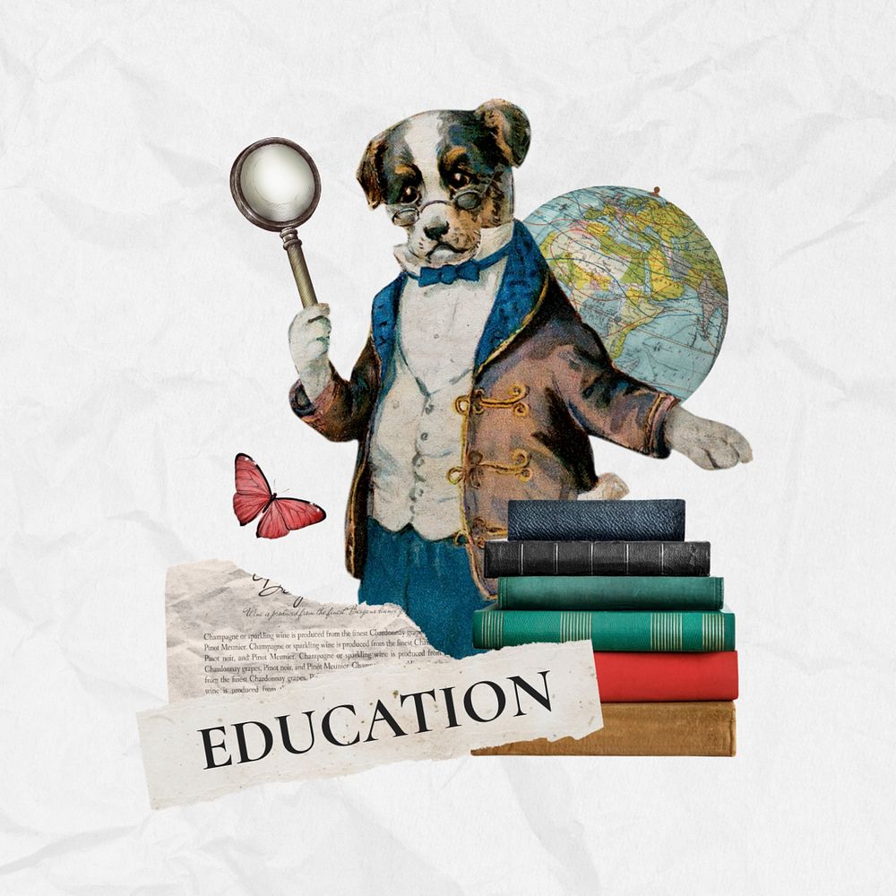 Education word editable collage art. Remixed by rawpixel.