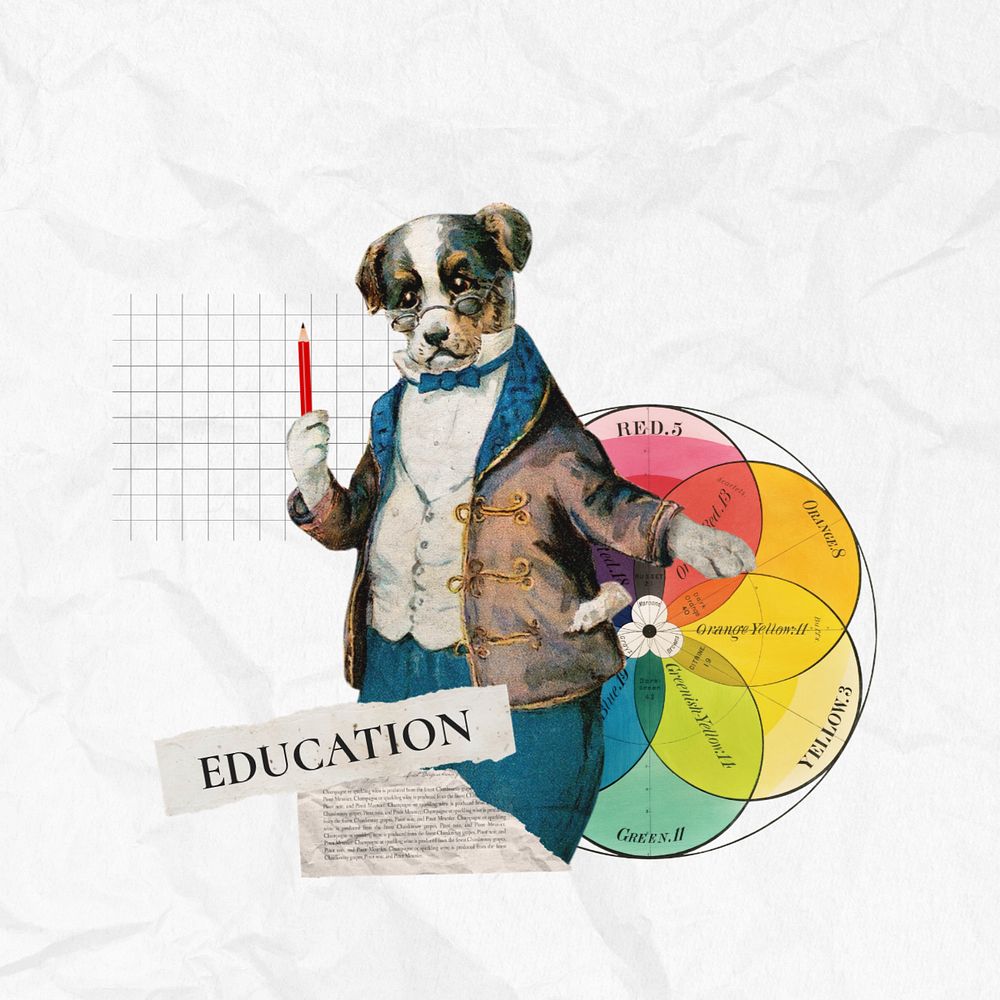 Education word editable collage art. Remixed by rawpixel.