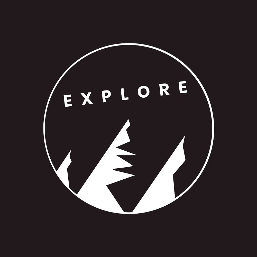 Explore logo template, editable design