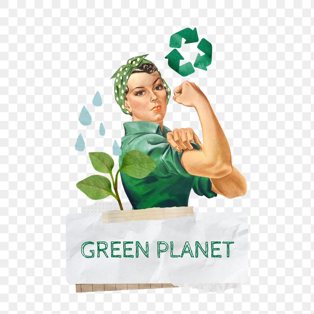 Green planet png editable word collage art. Remixed by rawpixel.