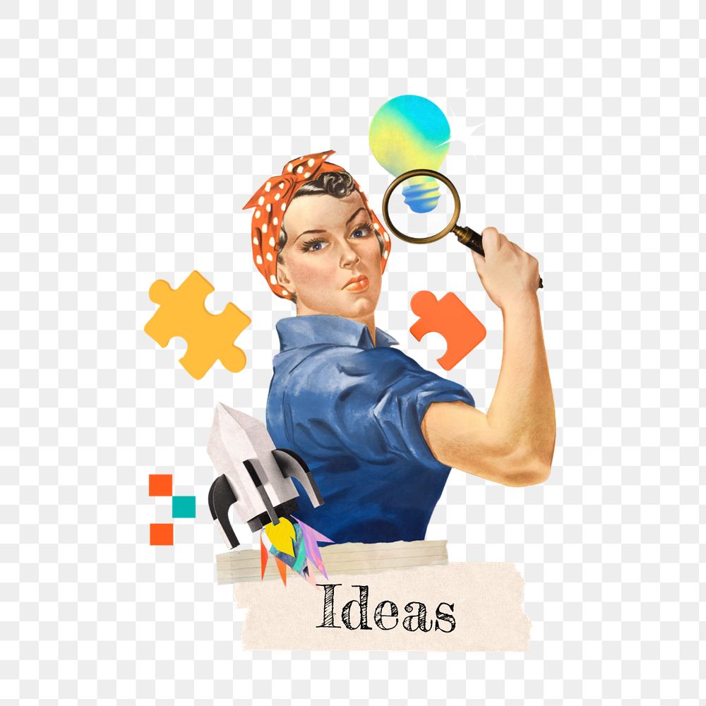 Ideas word png editable collage art. Remixed by rawpixel.