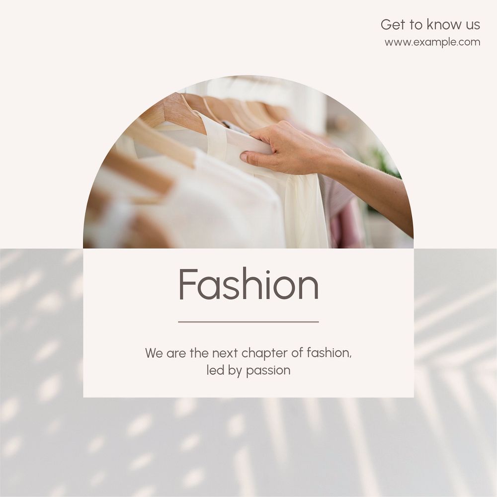 Fashion Instagram post template, editable design