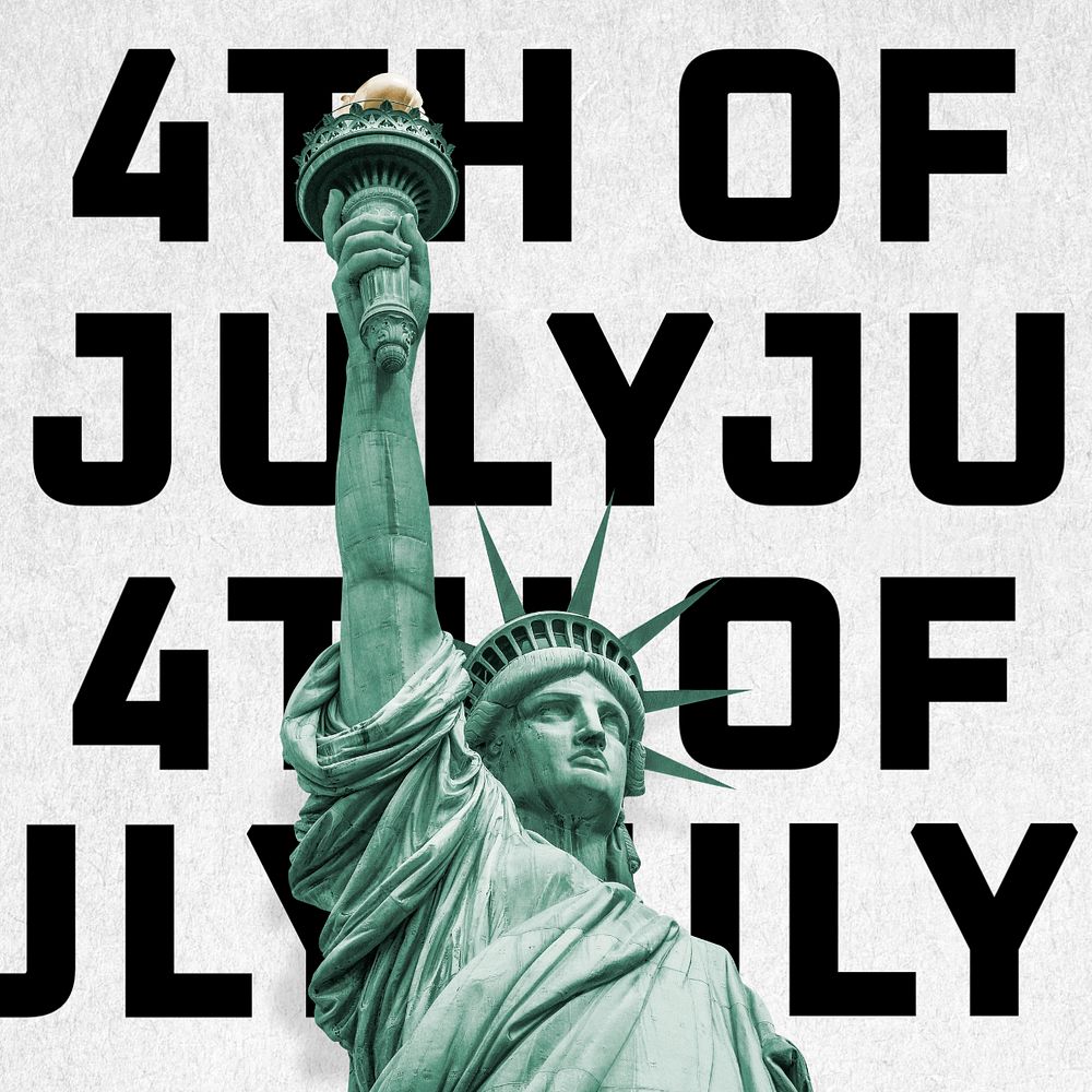 Independence Day Instagram post template, editable text