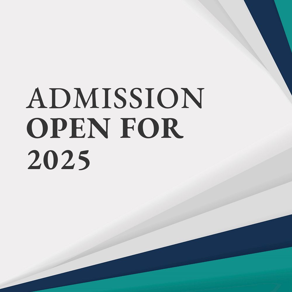 2023 Admission Opening Instagram post template, editable text