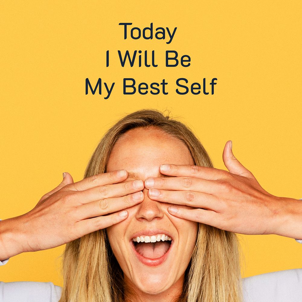 Be yourself  Instagram post template, editable text