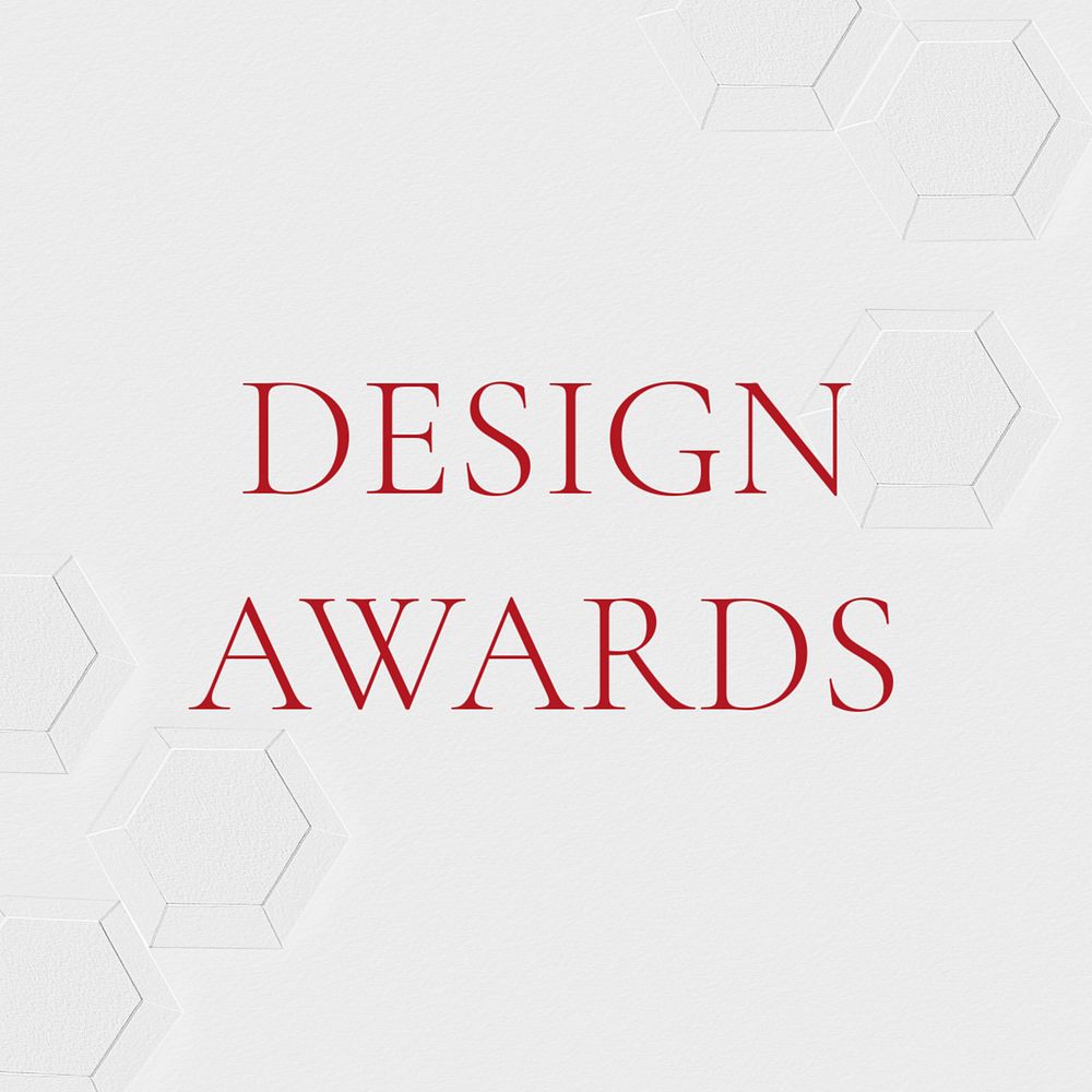 Design awards Instagram post template, editable text