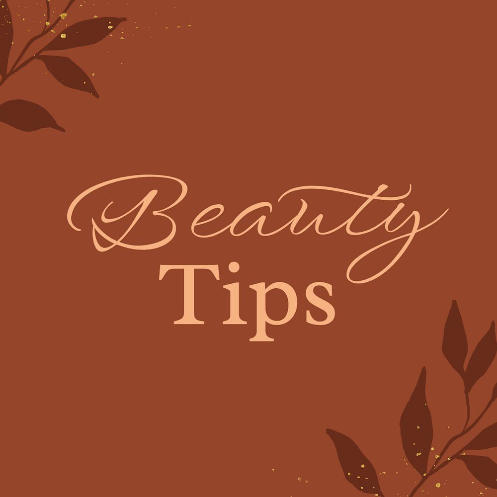 Beauty tips Instagram post template, editable text