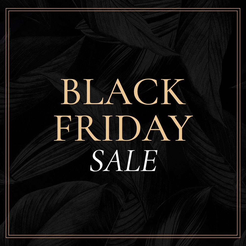 Black Friday Instagram post template, editable text