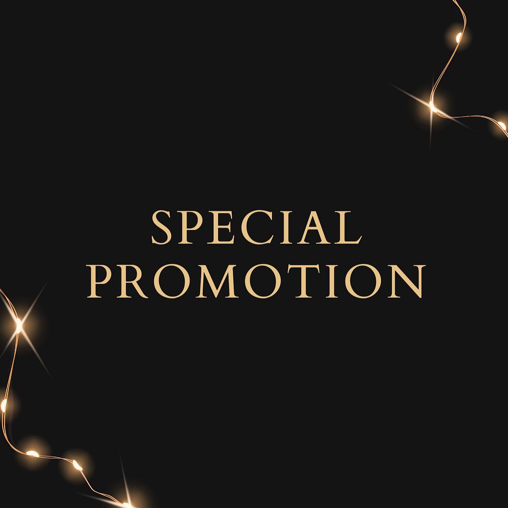 Special promotion Instagram post template, editable text