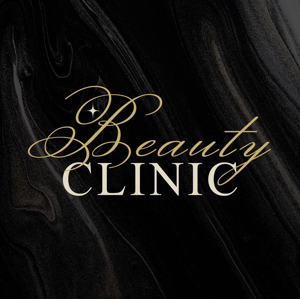 Beauty Clinic Instagram post template, editable text