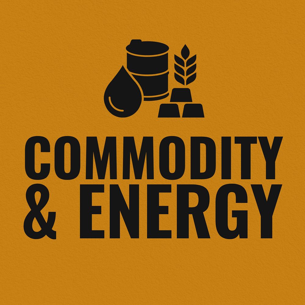 Commodity & energy Instagram post template, editable text