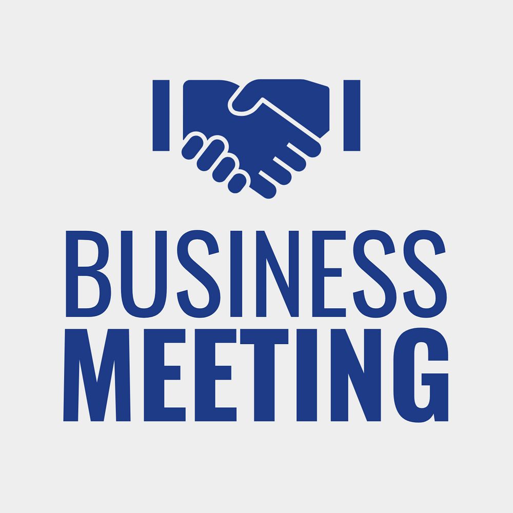 Business meeting Instagram post template, editable text