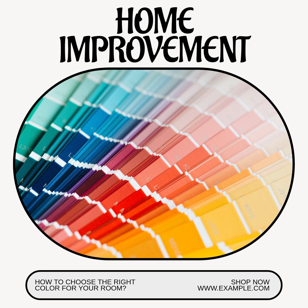 Home improvement Instagram post template, editable text