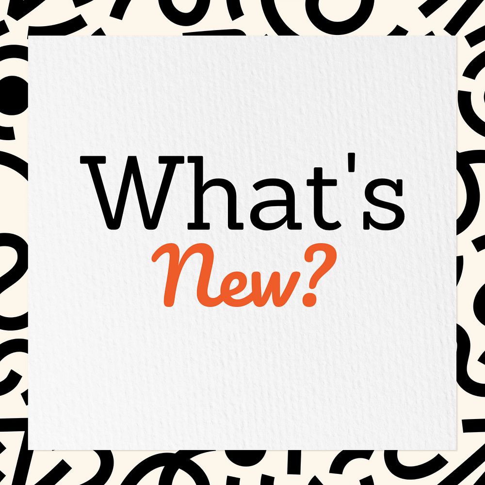 What's news? Instagram post template, editable text