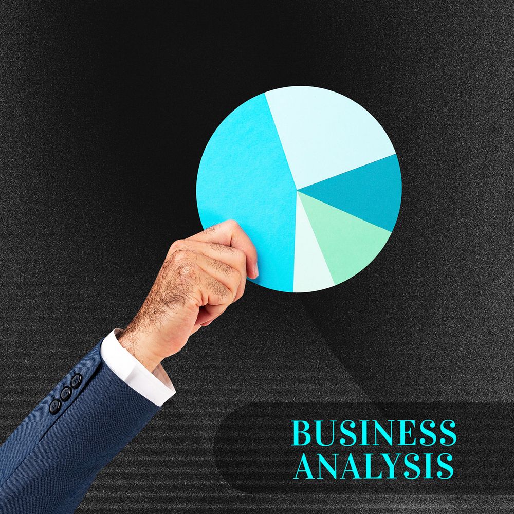 Business analysis Instagram post template, editable text