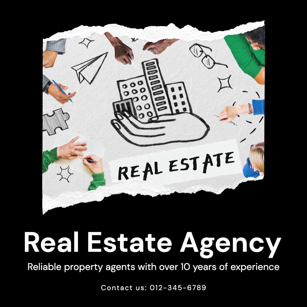 Real estate agency Instagram post template