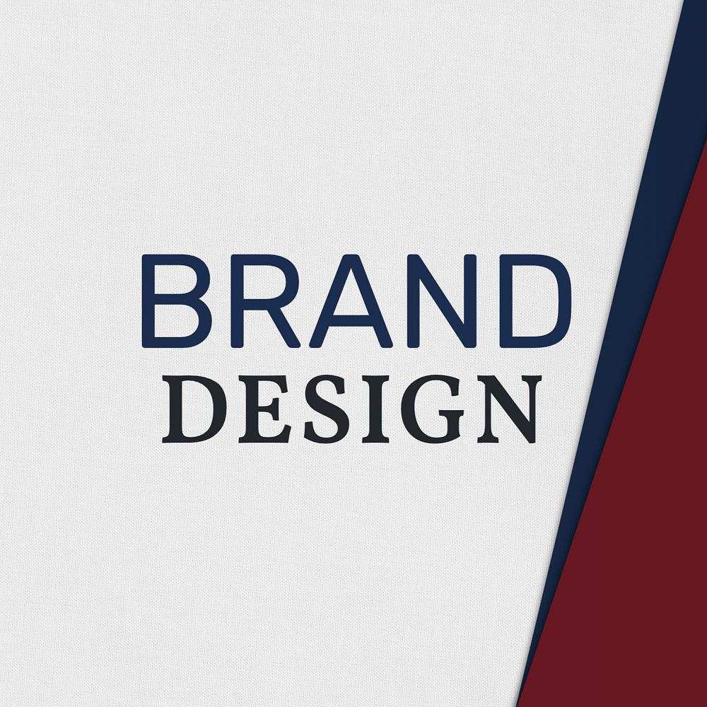 Brand Design Instagram post template, editable text