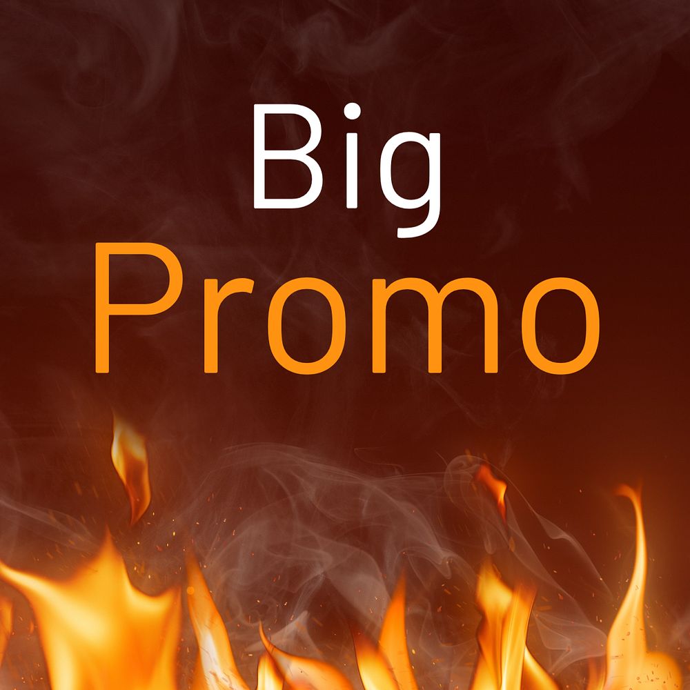 Big promo Instagram post template, editable text