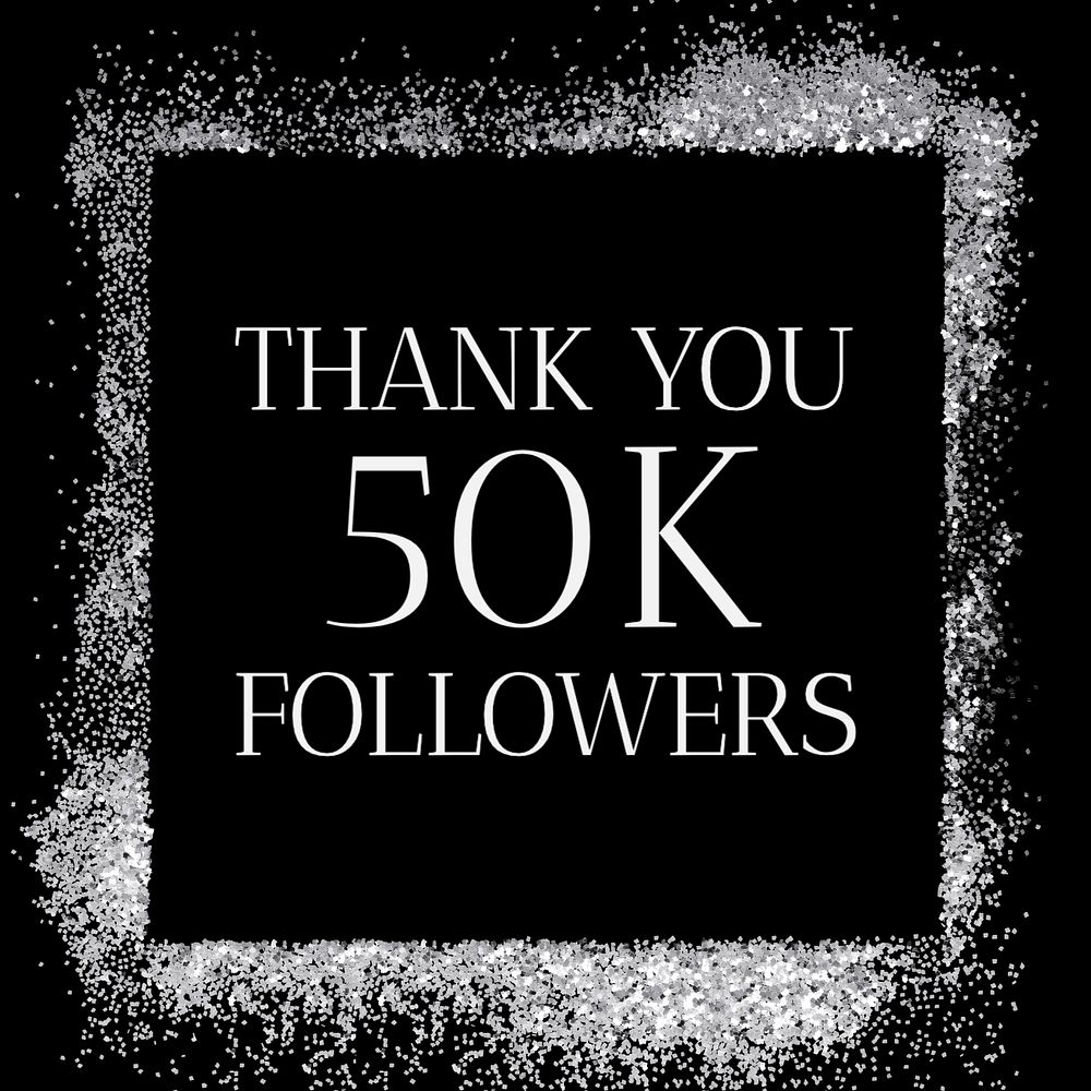 Thank you followers Instagram post template, editable text