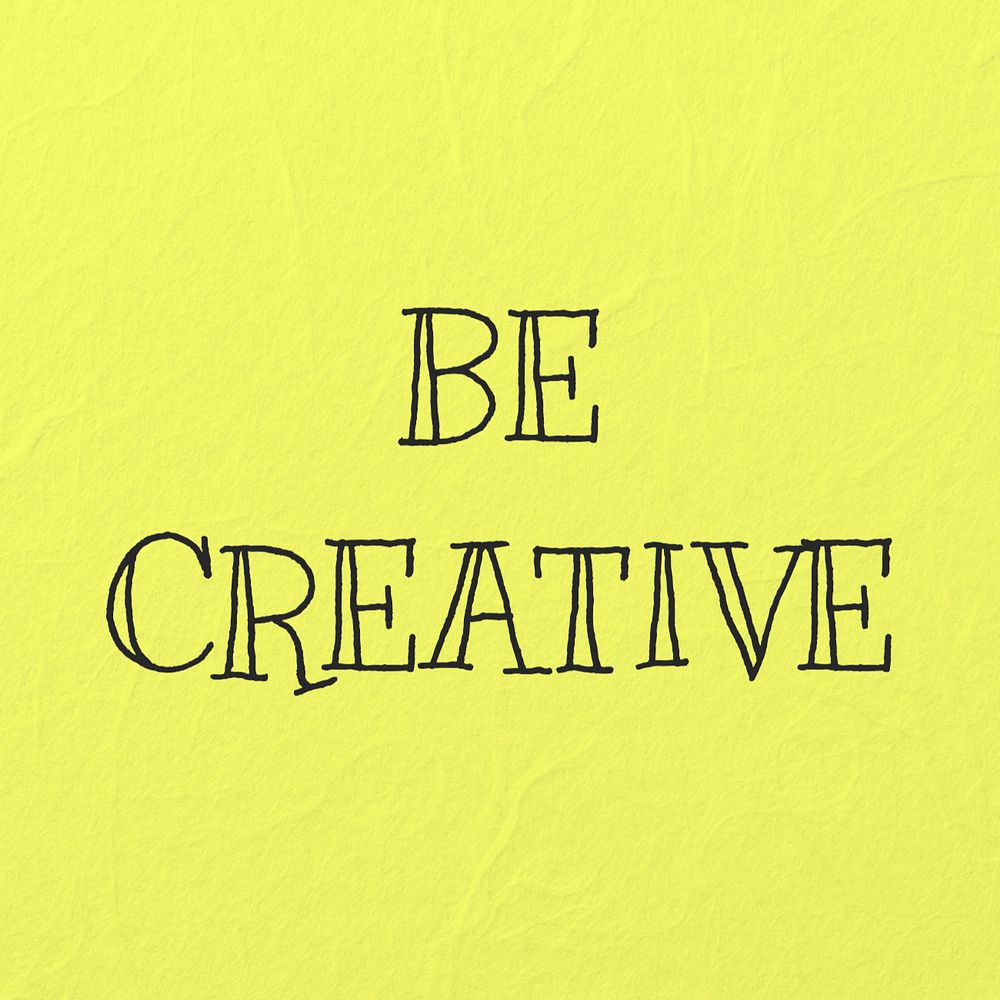 Be creative Instagram post template, editable text