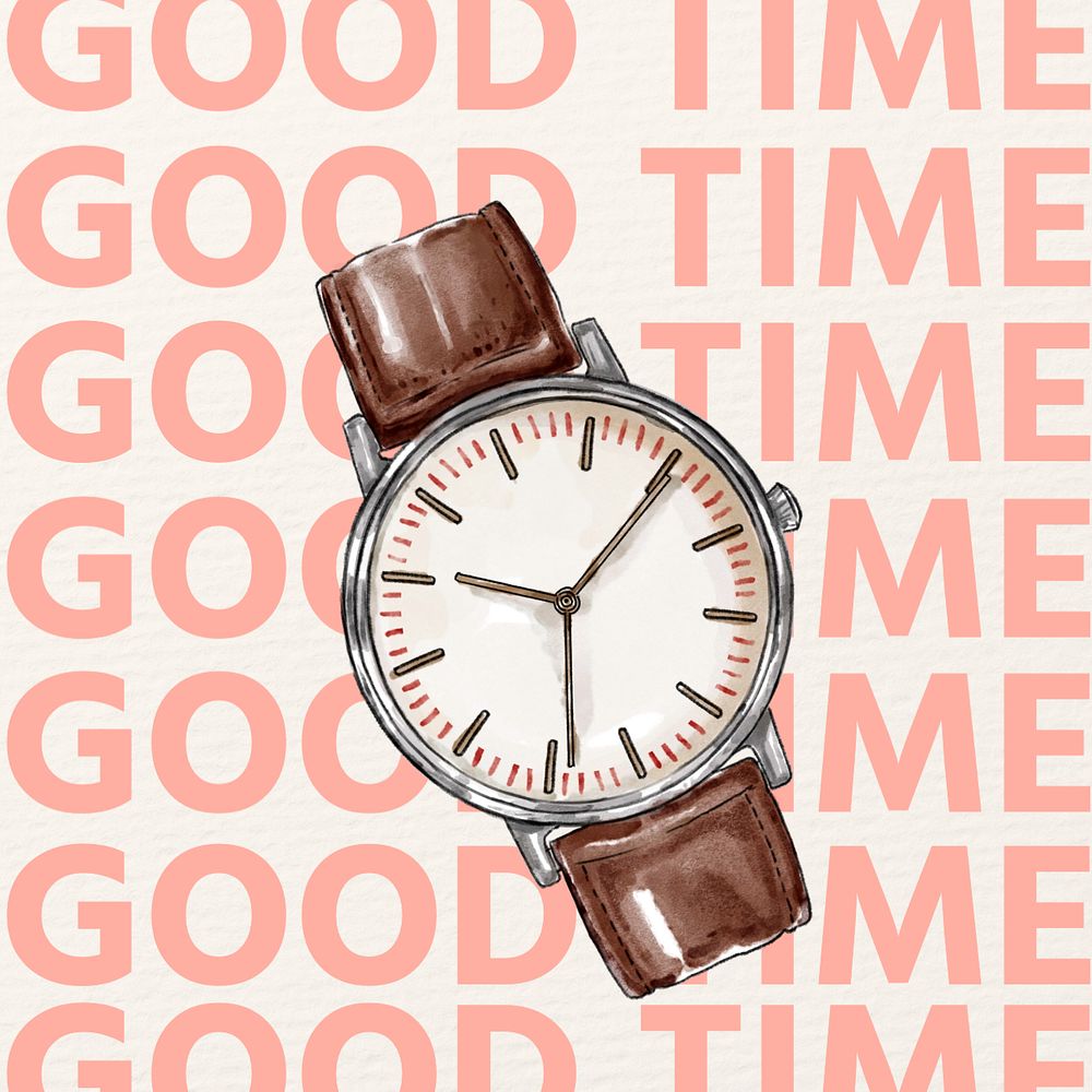 Good time Instagram post template, editable design