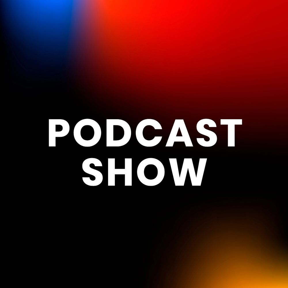 Podcast show Instagram post template, editable text