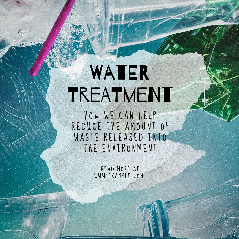 World water day Instagram post template, editable text