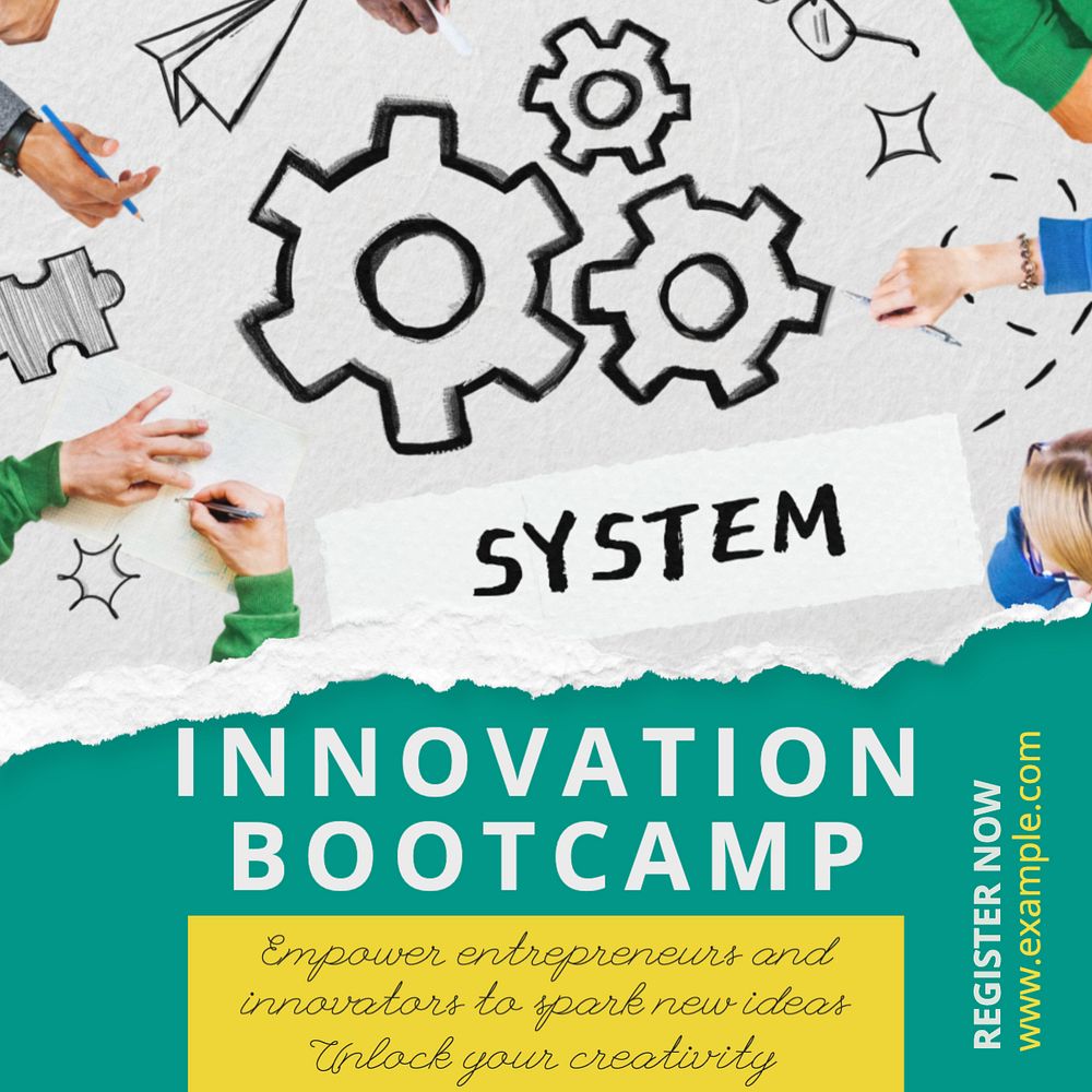 Innovation Bootcamp Instagram post template