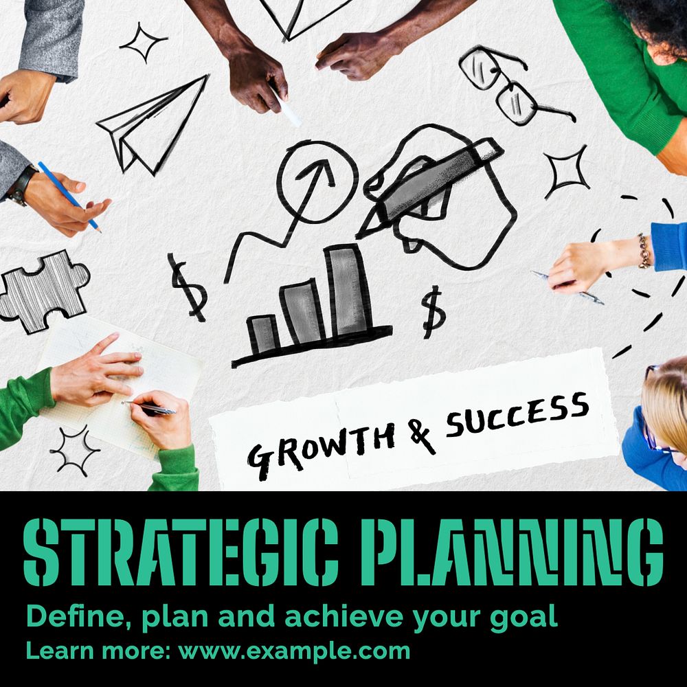 Strategic planning Instagram post template