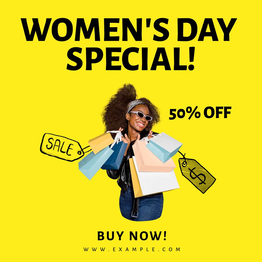 Women's day deal Instagram post template