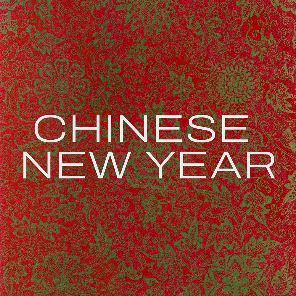 Chinese new year Instagram post template, editable text