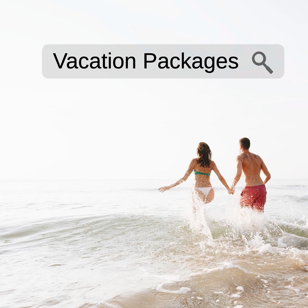 Vacation packages Instagram post template, editable text