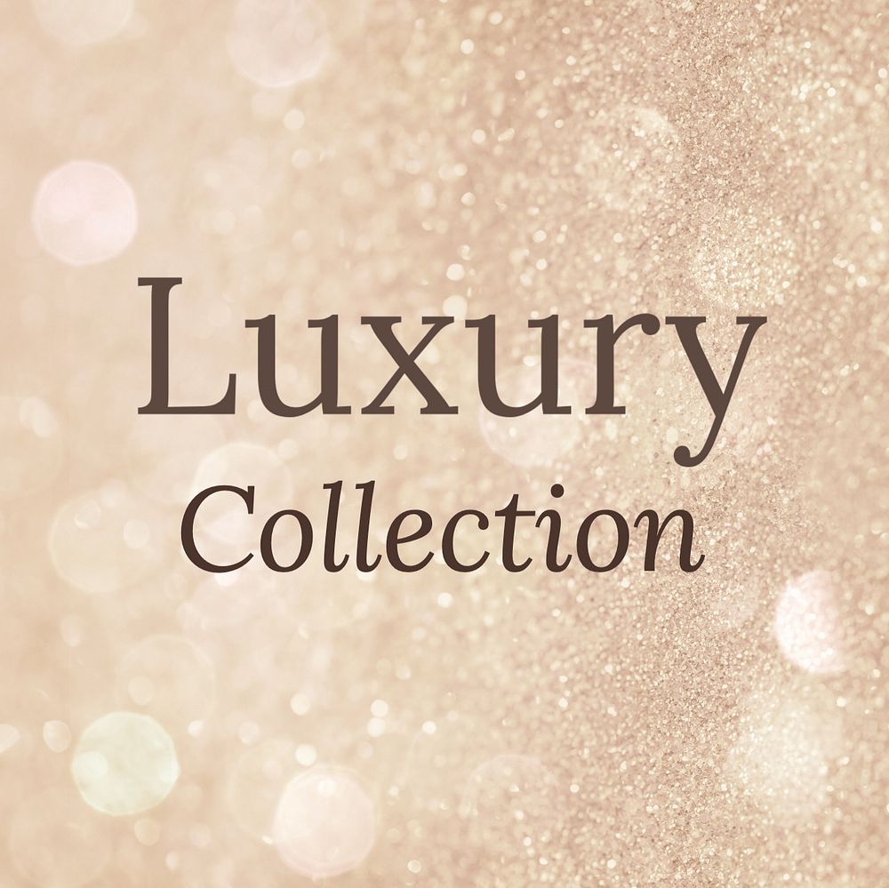 Luxury collection Instagram post template, editable text