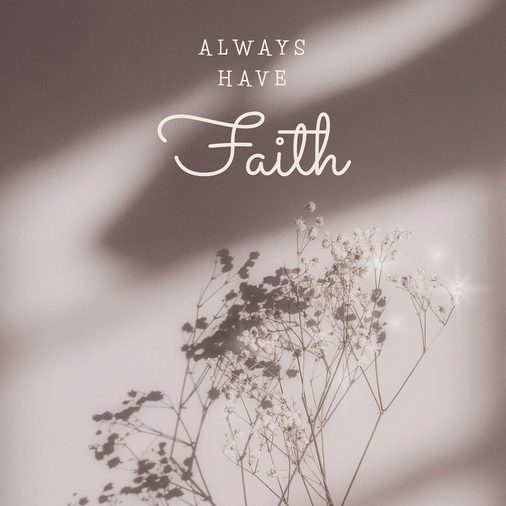 Faith  Instagram post template, editable text