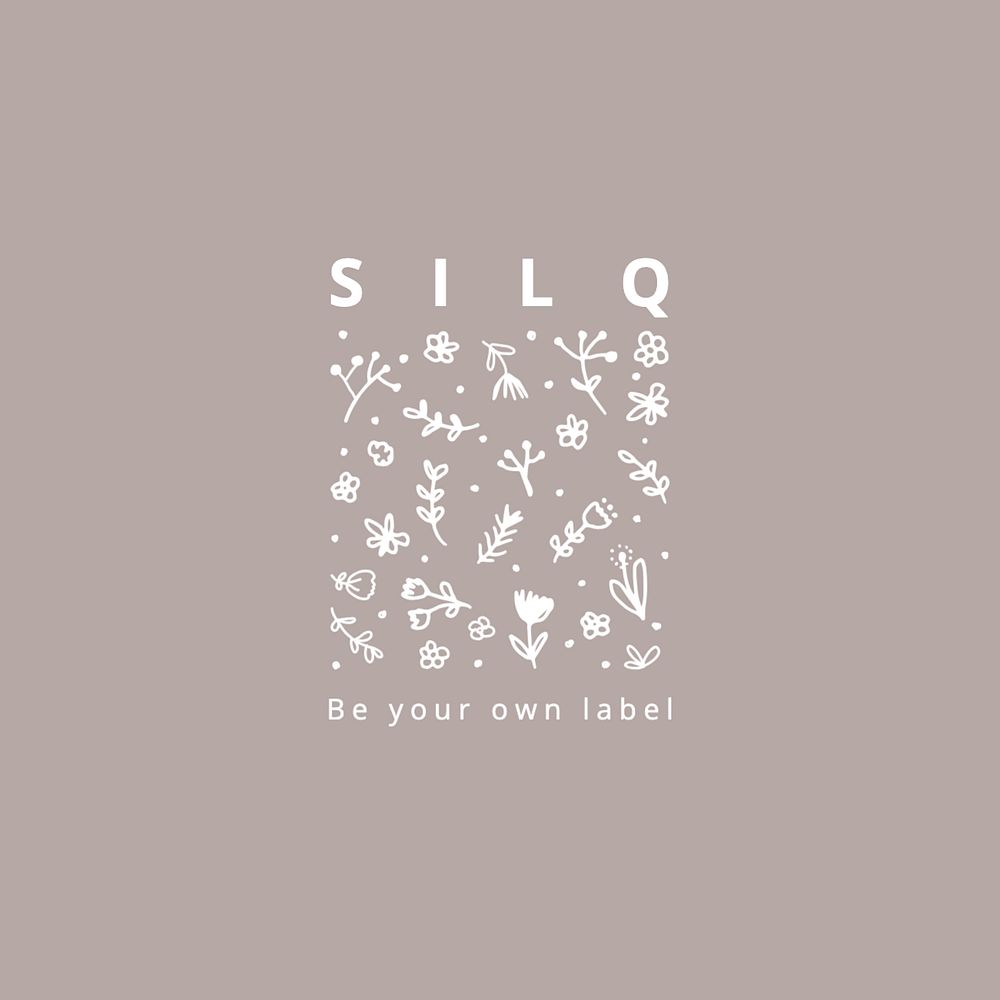 Floral  logo template, editable text