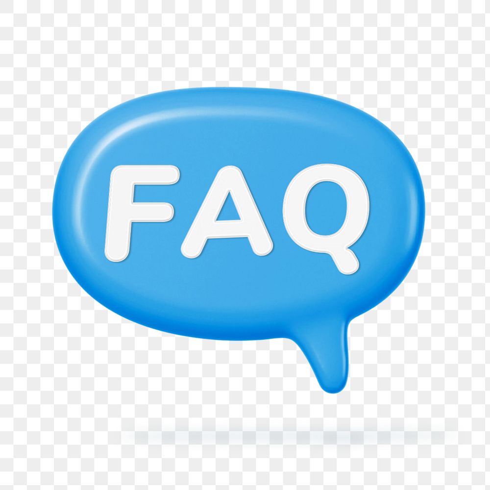 3D FAQ customer service, element editable illustration