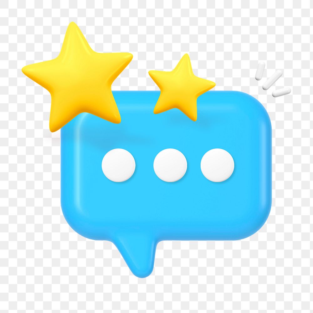 3D customer feedback, element editable illustration