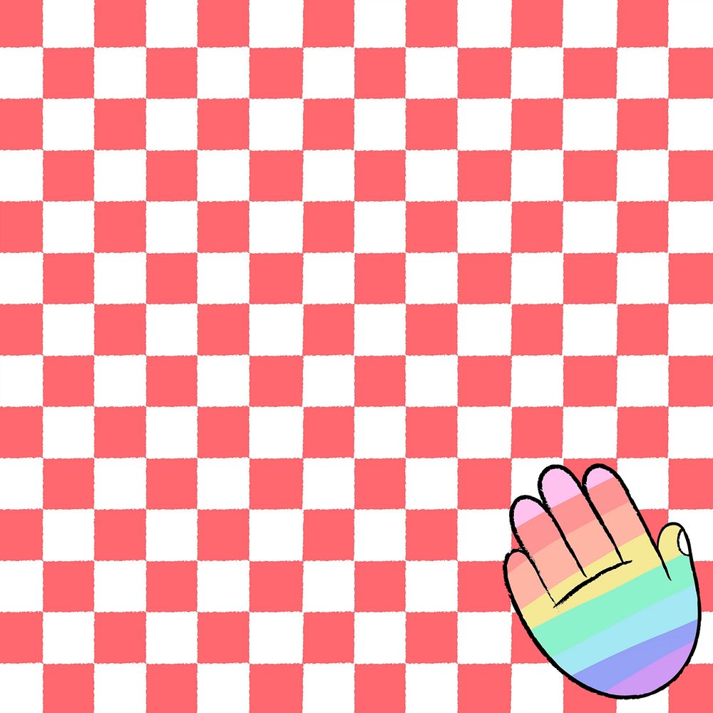 LGBTQ+ hand illustration, pride empowerment editable design