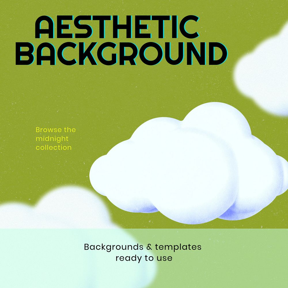 Aesthetic background Facebook post template, editable design