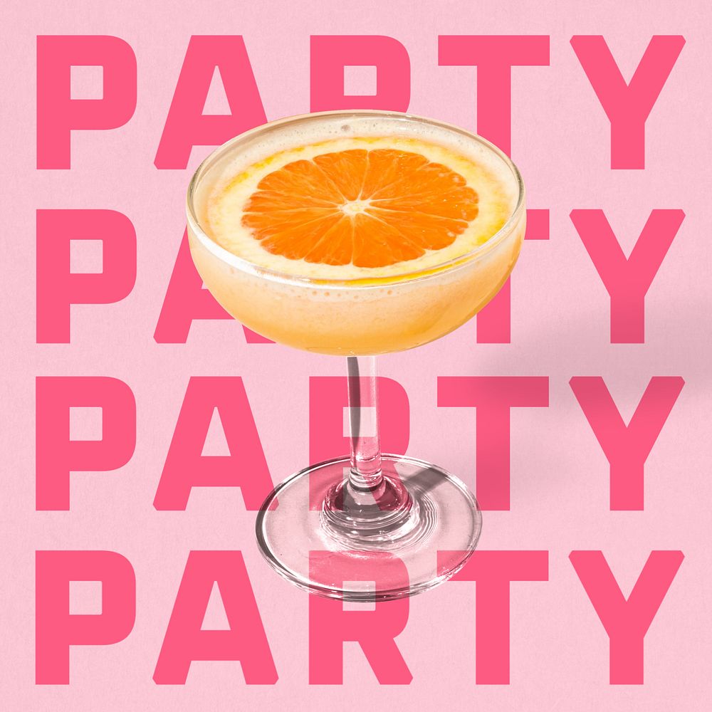 Party  Instagram post template, editable text