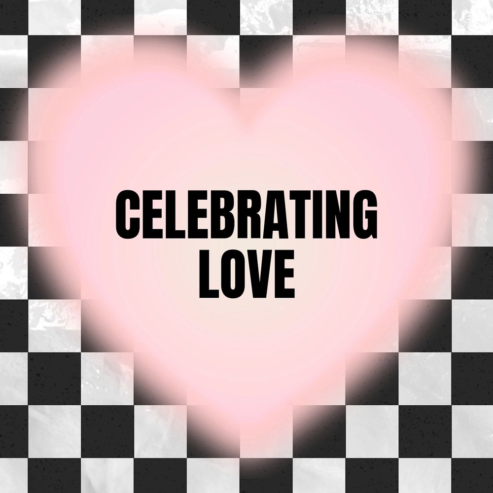 Celebrating love  Instagram post template, editable text