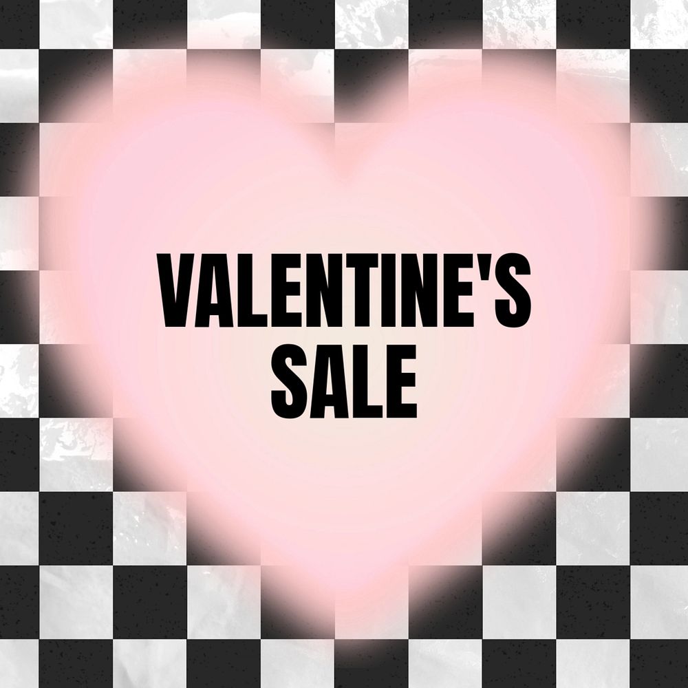 Valentine's Sale  Instagram post template, editable text