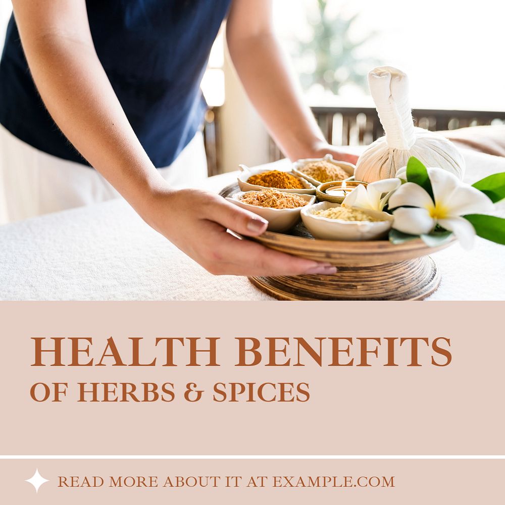 Health benefits Instagram post template, editable text