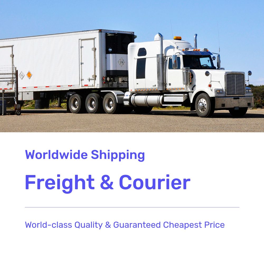 Freight & courier Instagram post template, editable text